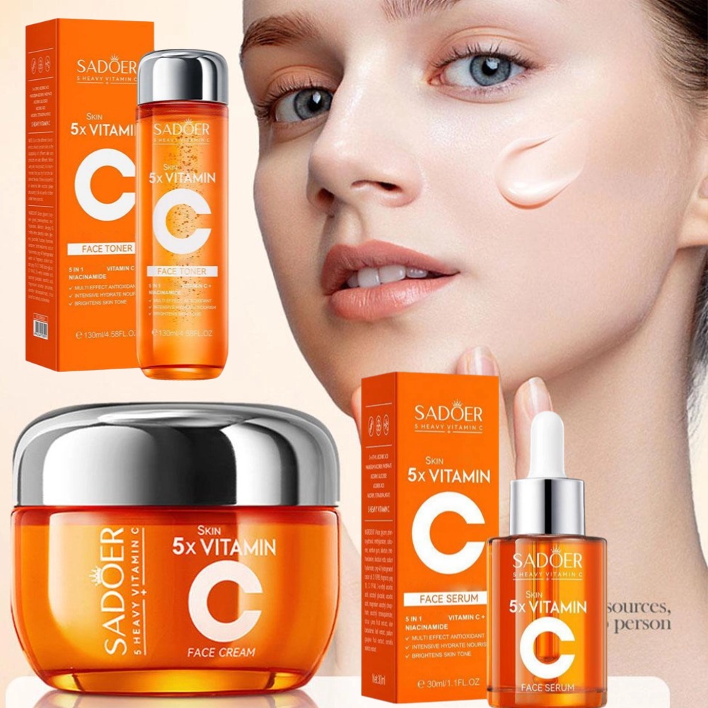 Skincare Garnier - Zestaw pielęgnacyjny z witaminą C, ujędrniający