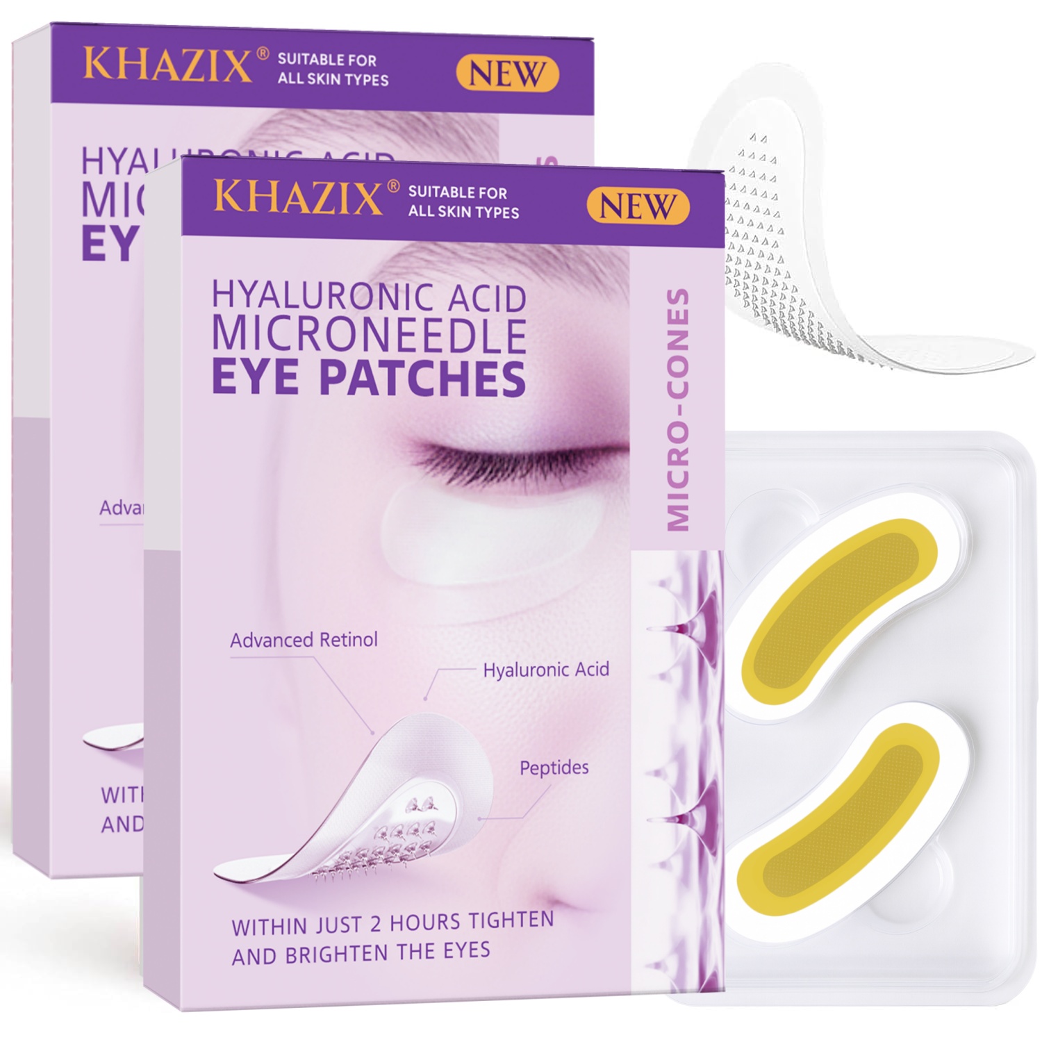 Skincare Acne - Plastry pod oczy z kwasem hialuronowym,